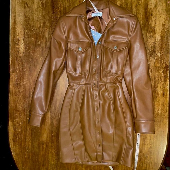 House of CB Crystal tan brown blazer dress - Picture 3 of 5